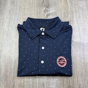 Foot Joy Polo Shirt Men's XL AOP FJ Print MCAS Miramar Golf Course Performance